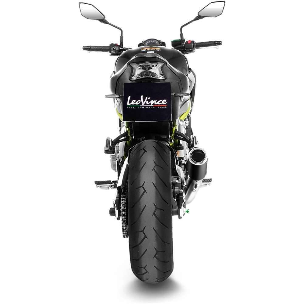 LeoVince LV Corsa Slip-On Exhaust - Black - 15402BU | Kawasaki
