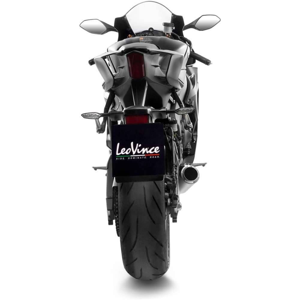 LeoVince LV Corsa Slip-On Exhaust - Titanium - 15403TU | Yamaha