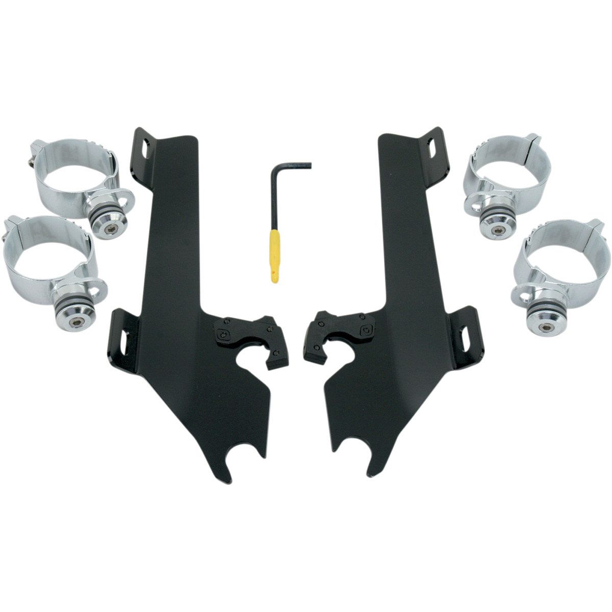 Memphis Shades Trigger-Lock Mount Kit for Batwing Fairing - Black