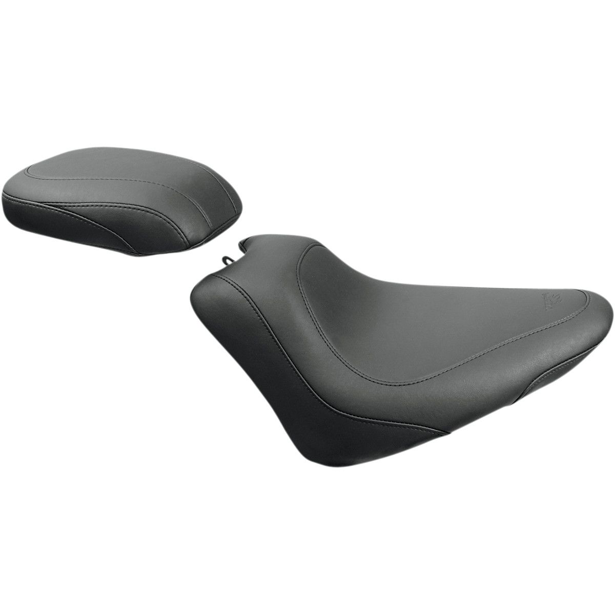 Mustang Tripper Solo Seat Wide - Smooth - Black - 76760 | FortNine