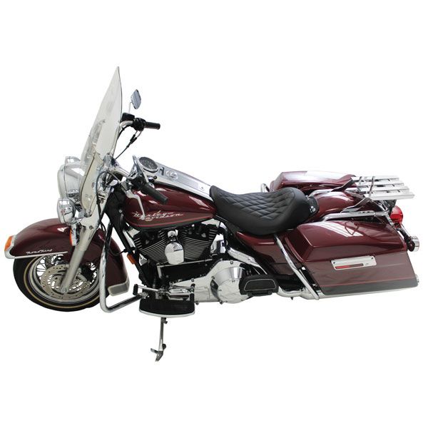 Mustang Tripper Solo Seat Wide - Diamond - Black - 76735 | FortNine