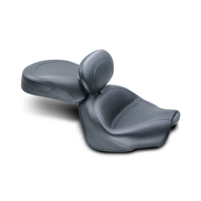Mustang Two-Piece Wide Touring Seat Vintage with Driver Backrest
