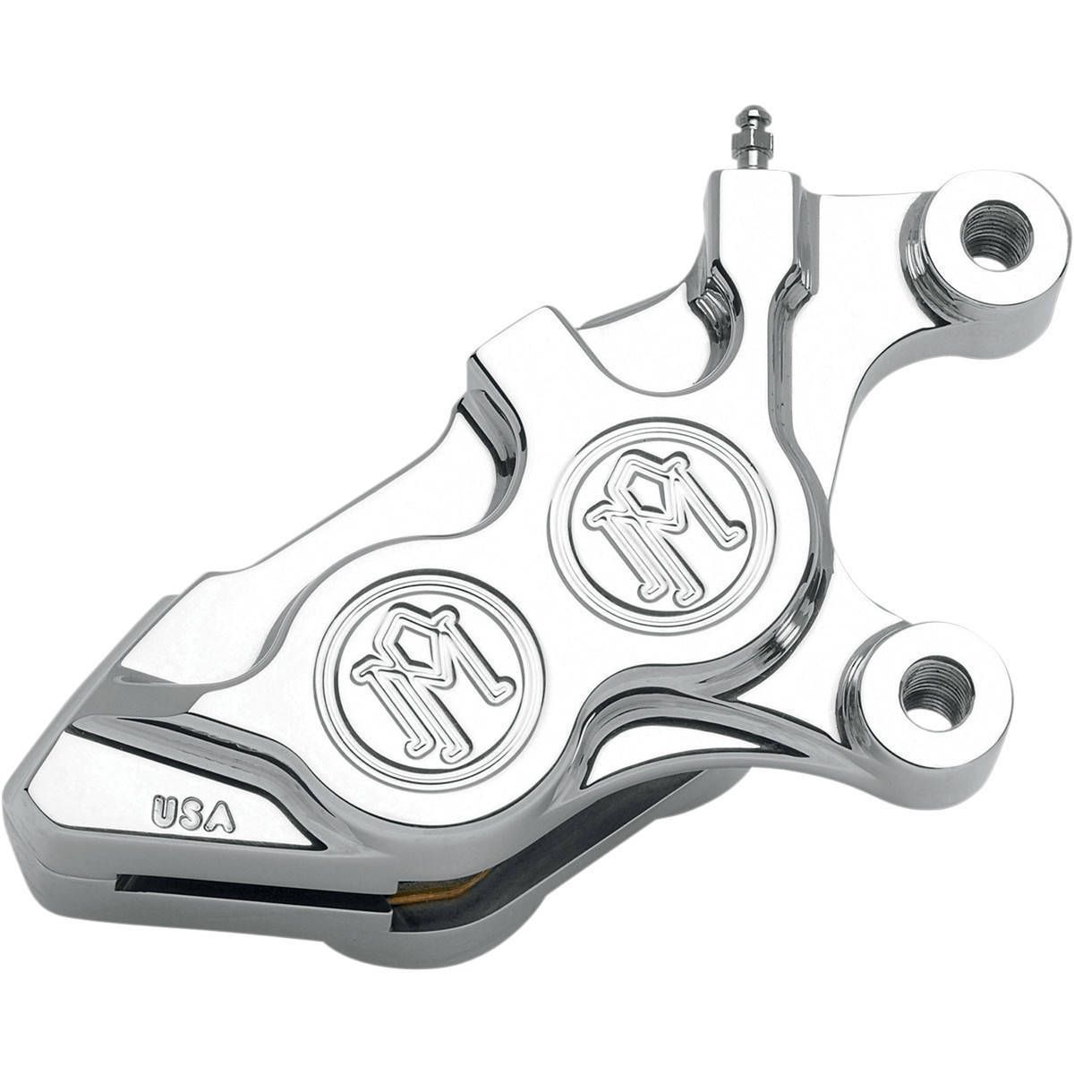 PM 4Pキャリパー 0052-2400 14CVO Performance Machine Four-Piston Front Right Brake Caliper for