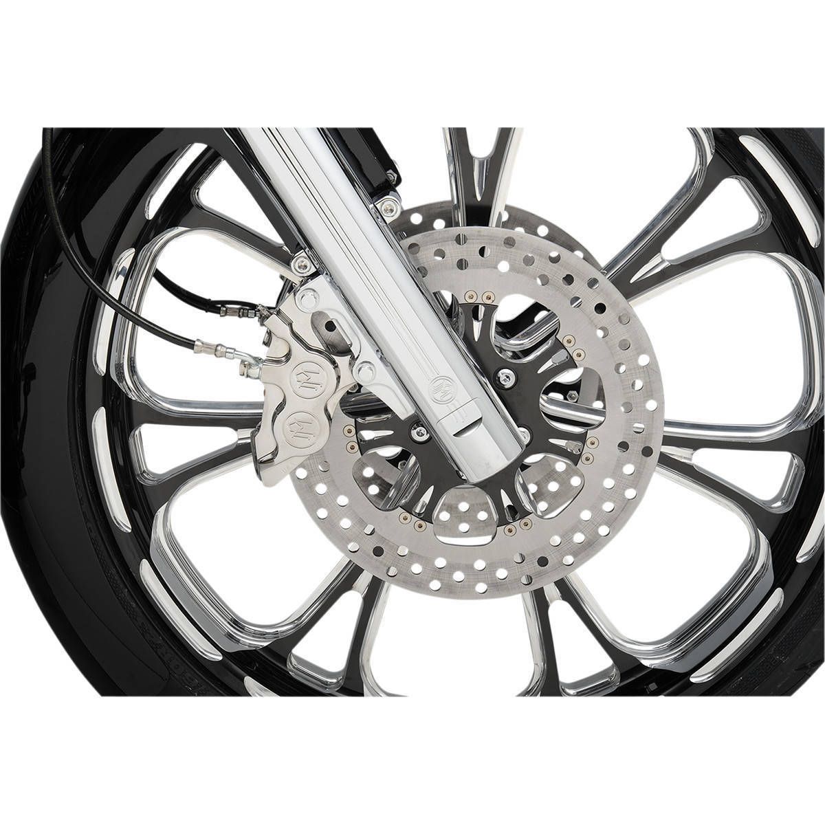 Performance Machine Four-Piston Front Right Brake Caliper for