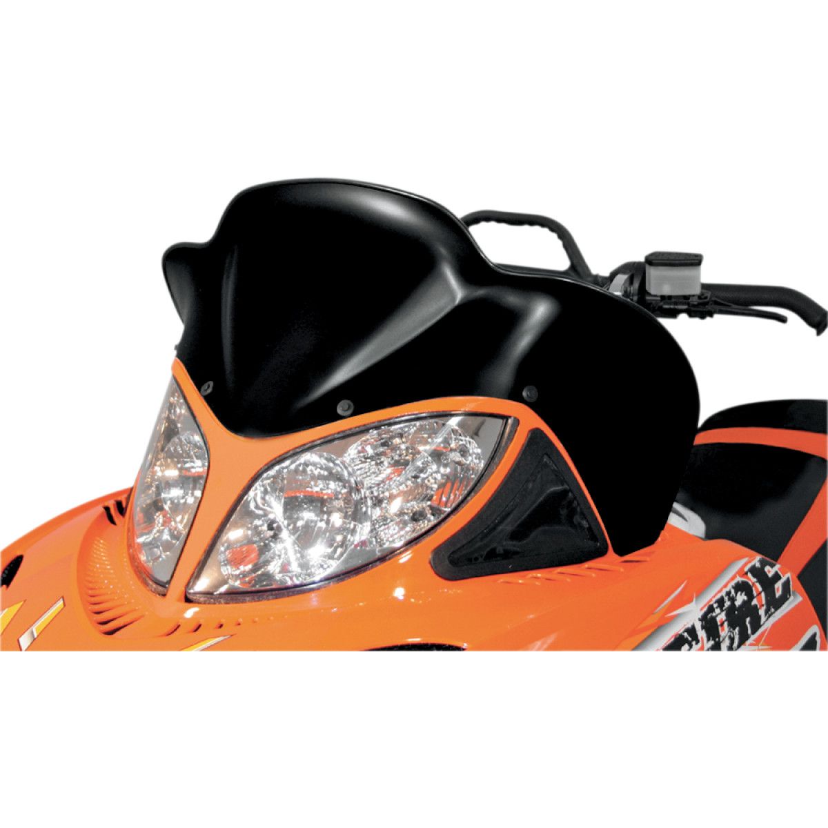 PowerMadd Cobra Snowmobile Windshield 17in. - Black - 12823 | FortNine