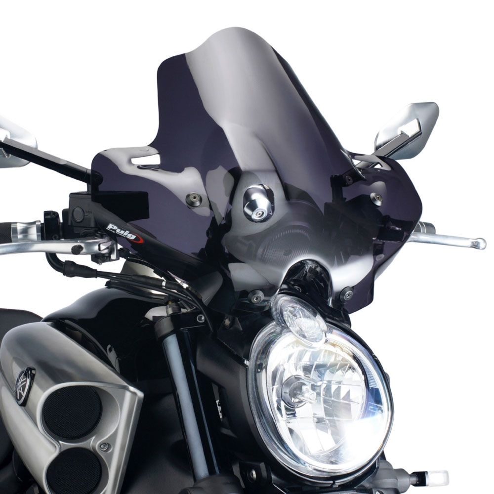 Puig New Generation Windshield Sport - Dark Smoke - 4952F | Yamaha