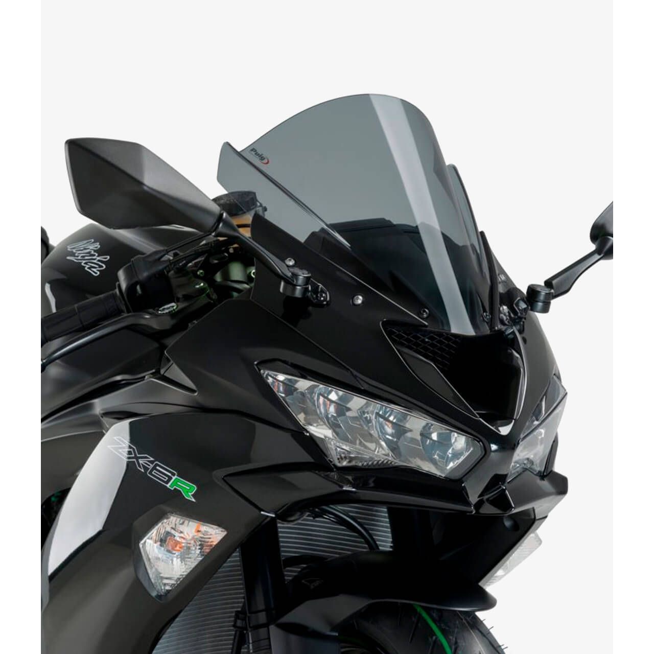 Puig Racing Windshield Dark Smoke - 3177F | Kawasaki Ninja ZX-6R