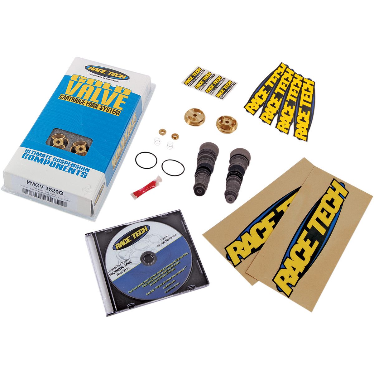 Race Tech Gold Valve Fork Kit Type 1 - FMGV S2057C | FortNine
