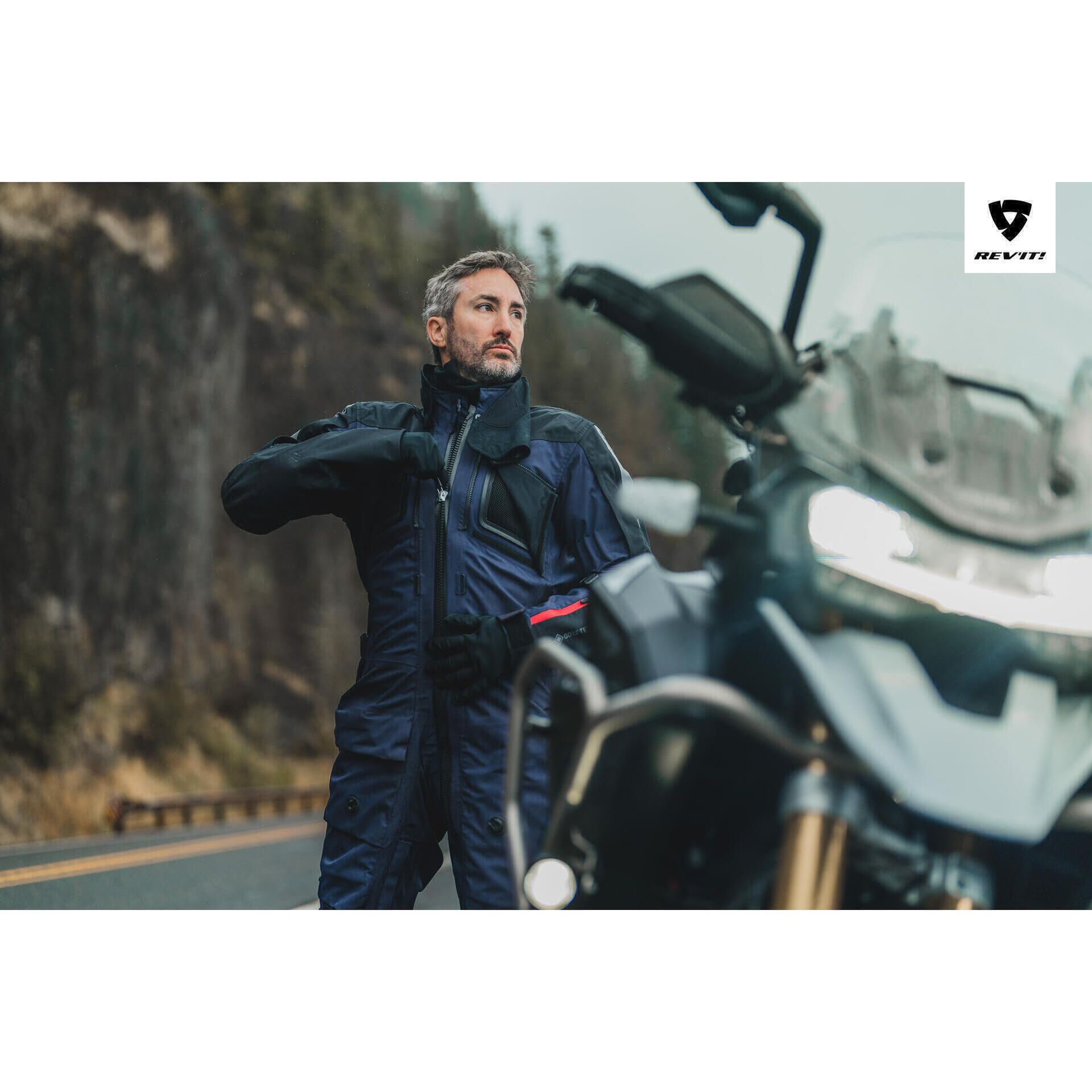 Gore Tex Piece Rain Suit Motorcycle Hurricane Rain V2 Suit Black