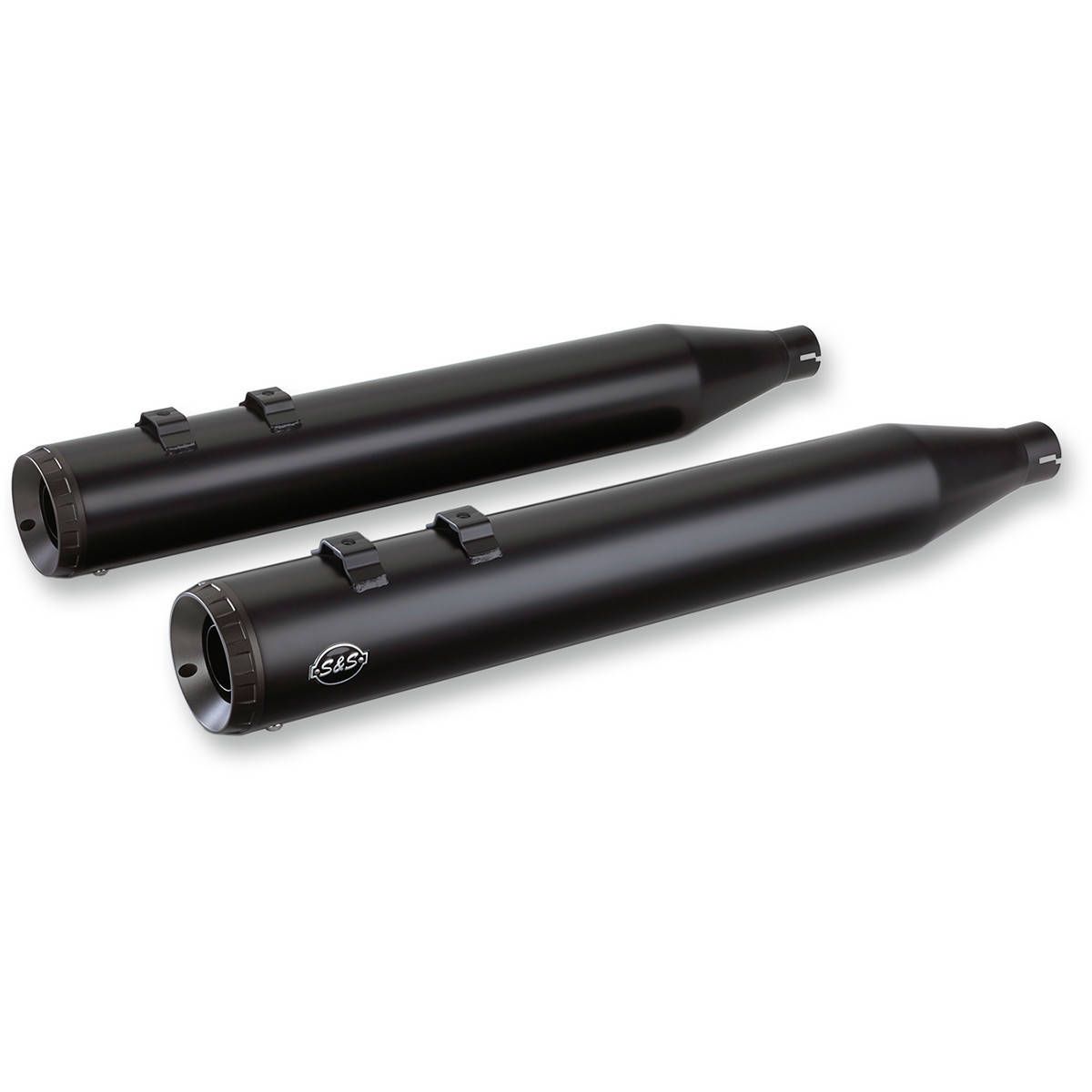 S&S Cycle Grand National Slip-On Muffler Black / Black - 550