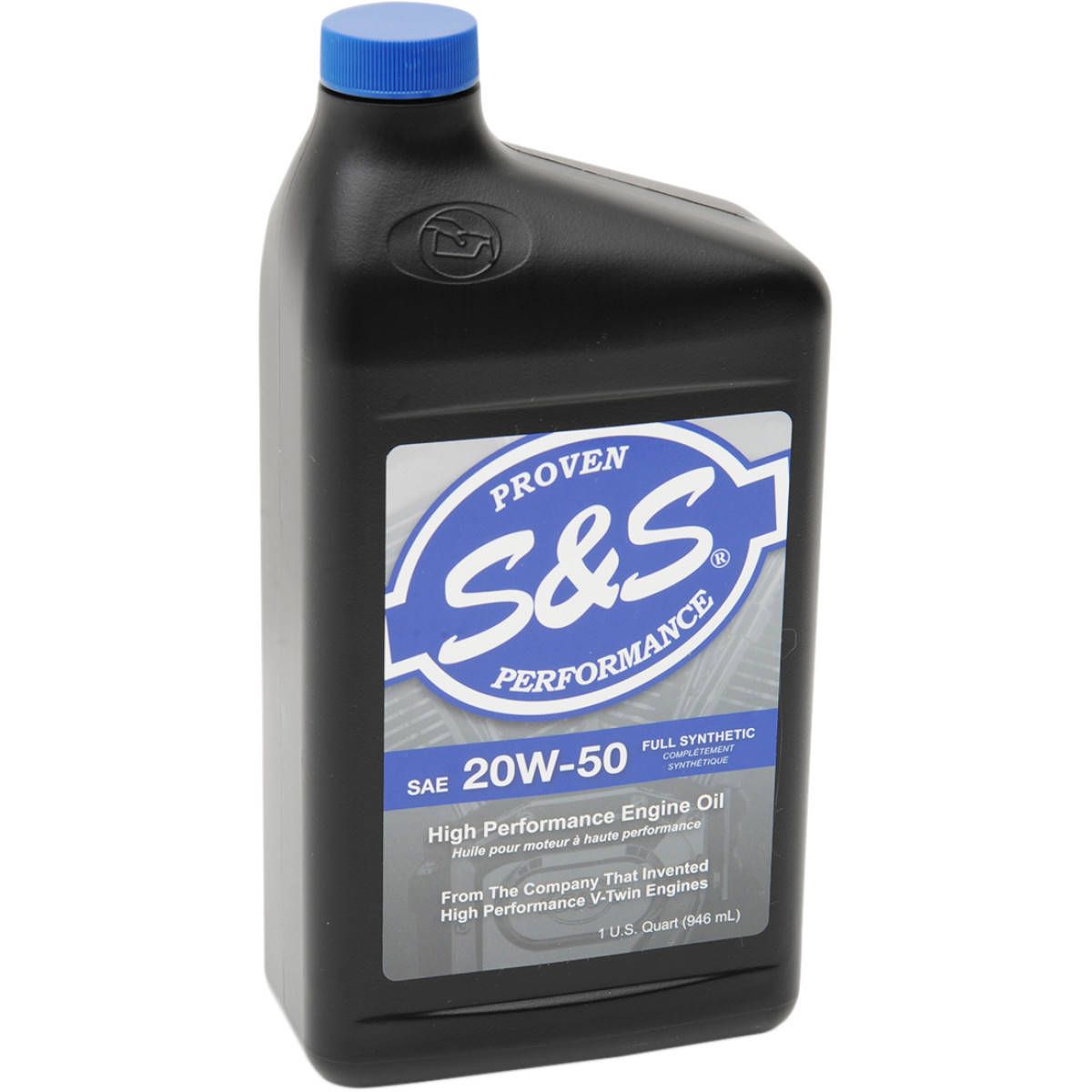Shield Classic SAE 20W-50 エンジンオイル S&S Cycle High-Performance Full-Synthetic Engine Oil - SAE 20W50