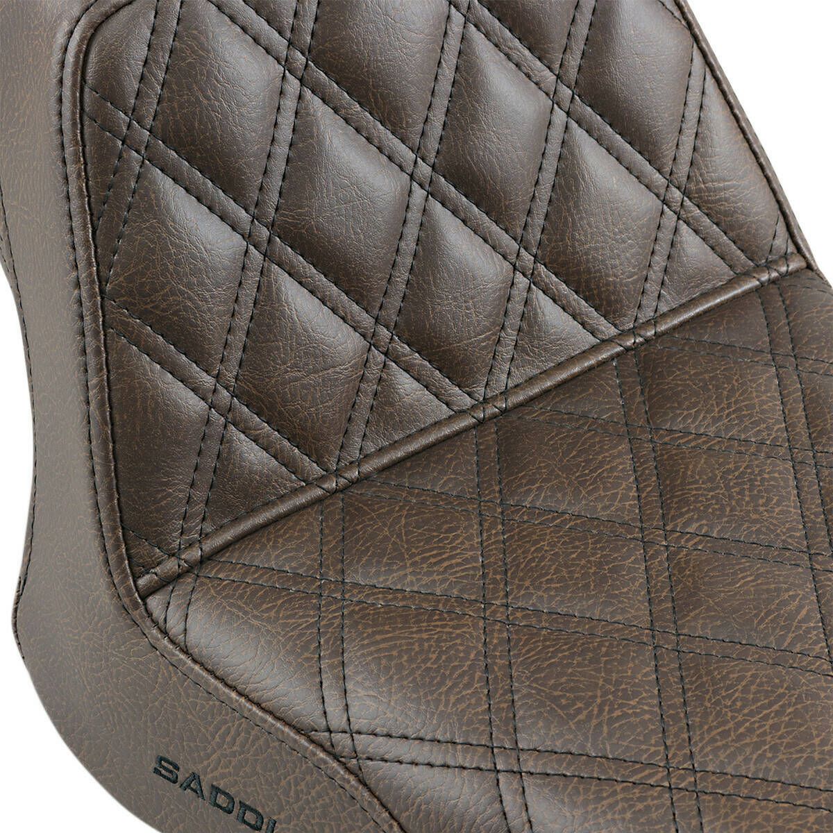 Saddlemen Step-Up Seat Brown - Full Lattice Stitch - Y13-16