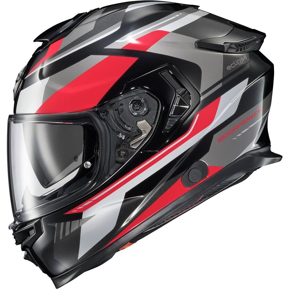 Scorpion ダークレッド 左ハンドル7.4:1 Scorpion EXO-Apex Eclipse Lunar Helmet | FortNine