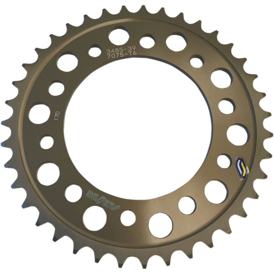 Sunstar 520 Works Triplestar Aluminum Rear Sprocket 39T - Gold - 5-348539