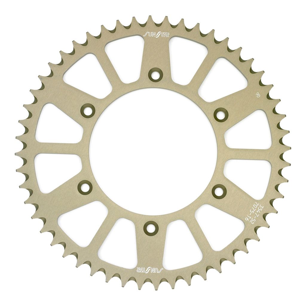Sunstar 520 Aluminum Rear Sprocket 52T - 5-354752 | FortNine