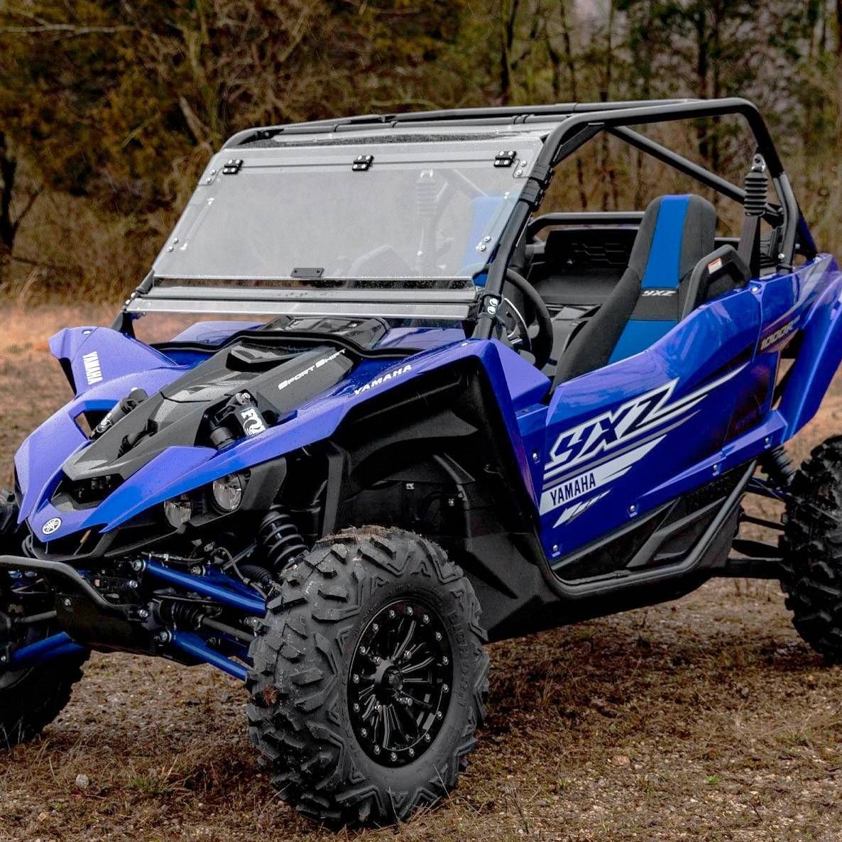 SuperATV Flip Windshield - Scratch Resistant Poly - Clear - FWS-Y