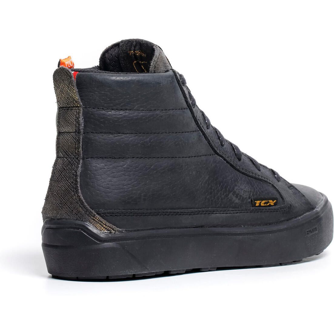 black and gold high top sneakers