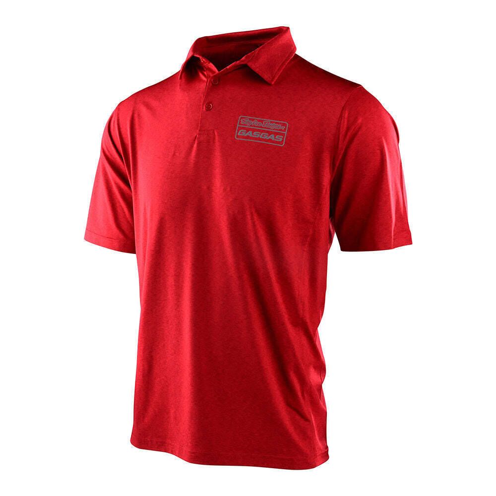 Troy Lee GasGas Team Polo Shirt Red Heather S