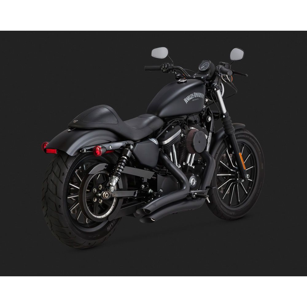 Vance and Hines Big Radius Exhaust Black - 2 Into 2 - 46067 | FortNine