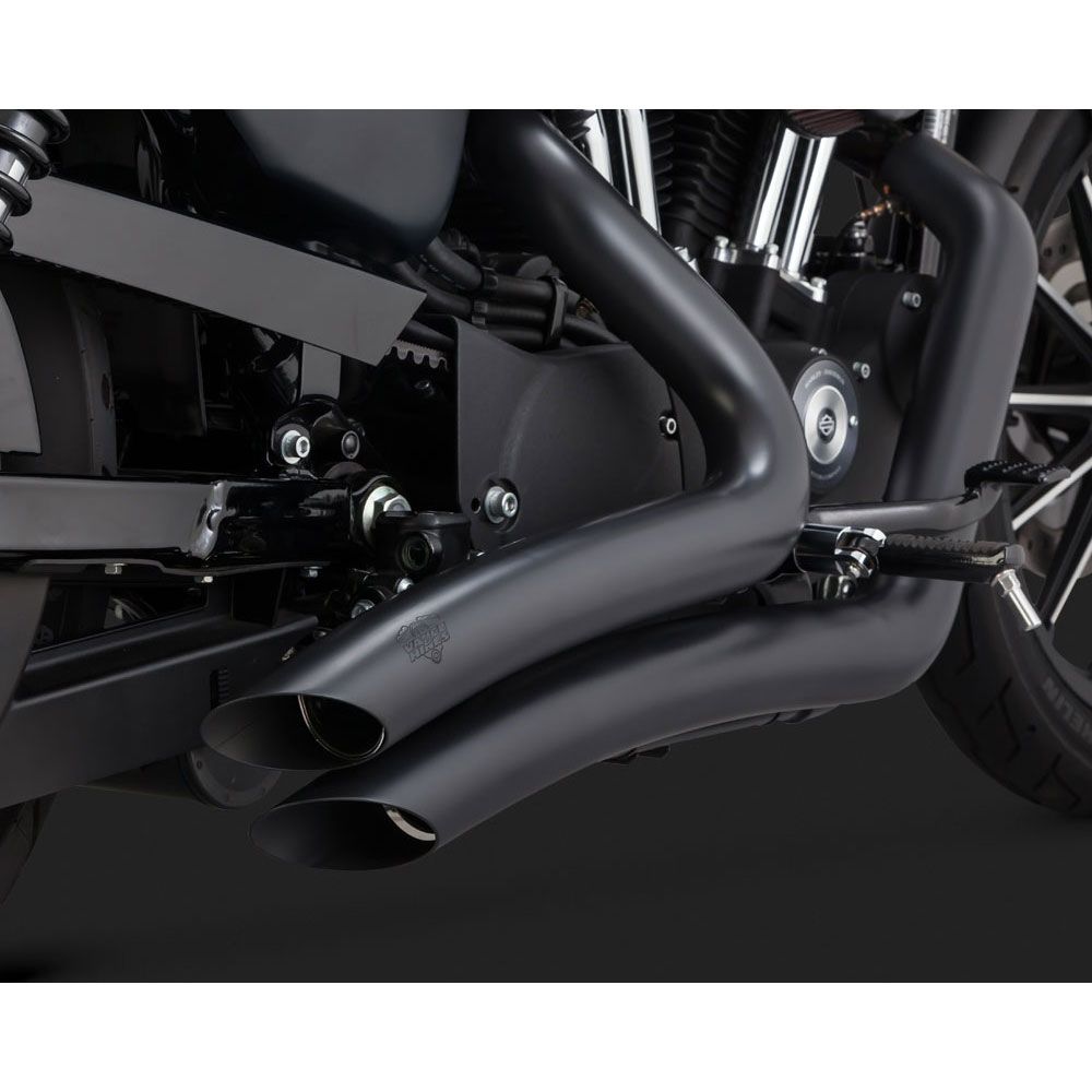Vance and Hines Big Radius Exhaust Black - 2 Into 2 - 46067 | FortNine