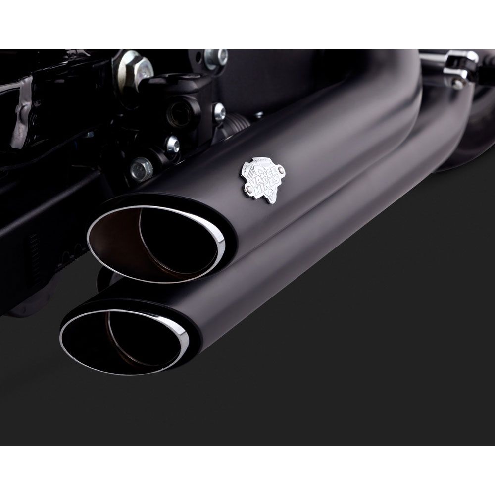 Vance and Hines Shortshots Staggered Exhaust Black - 47229 | FortNine