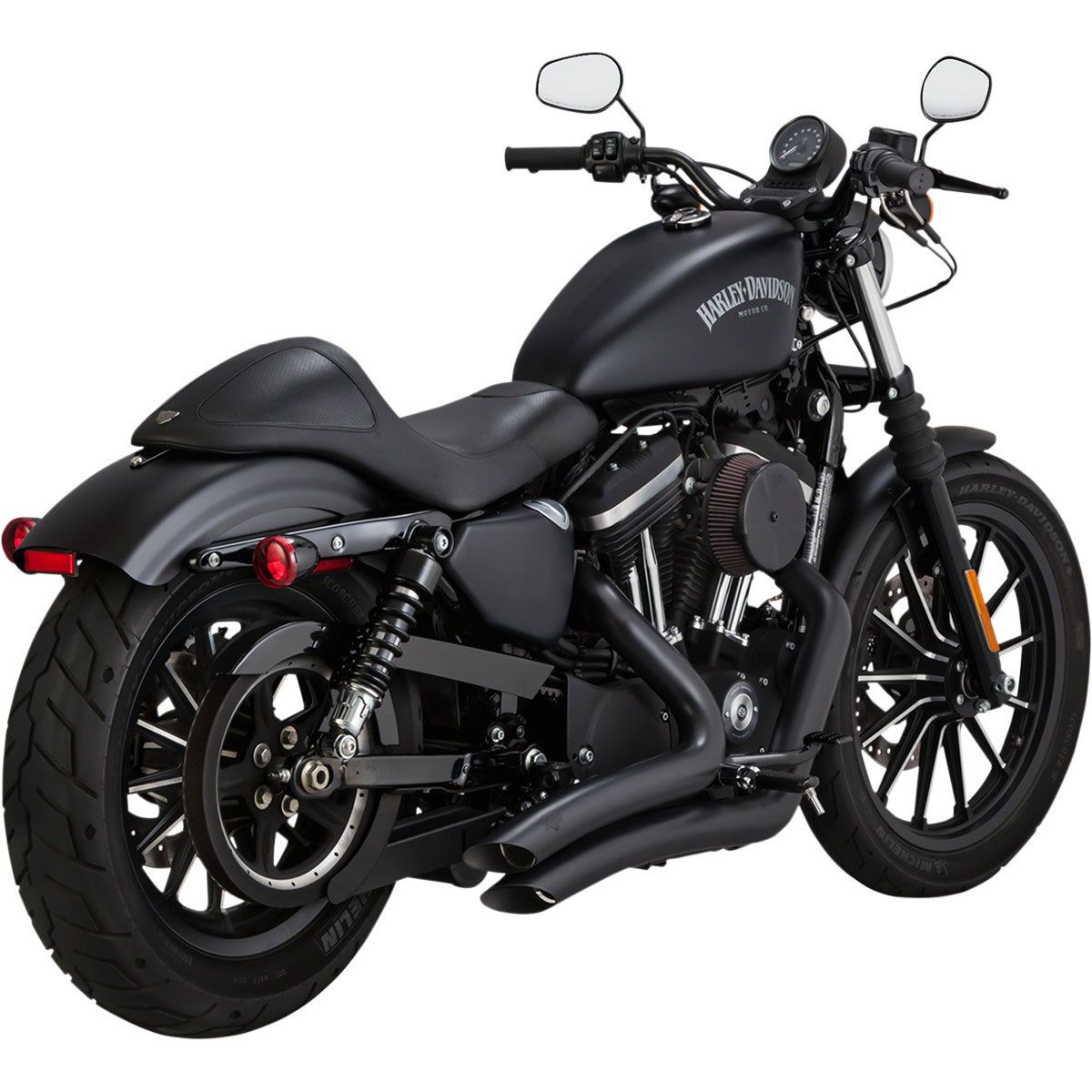 Vance and Hines Big Radius Exhaust Black - 2 Into 2 - 46067 | FortNine