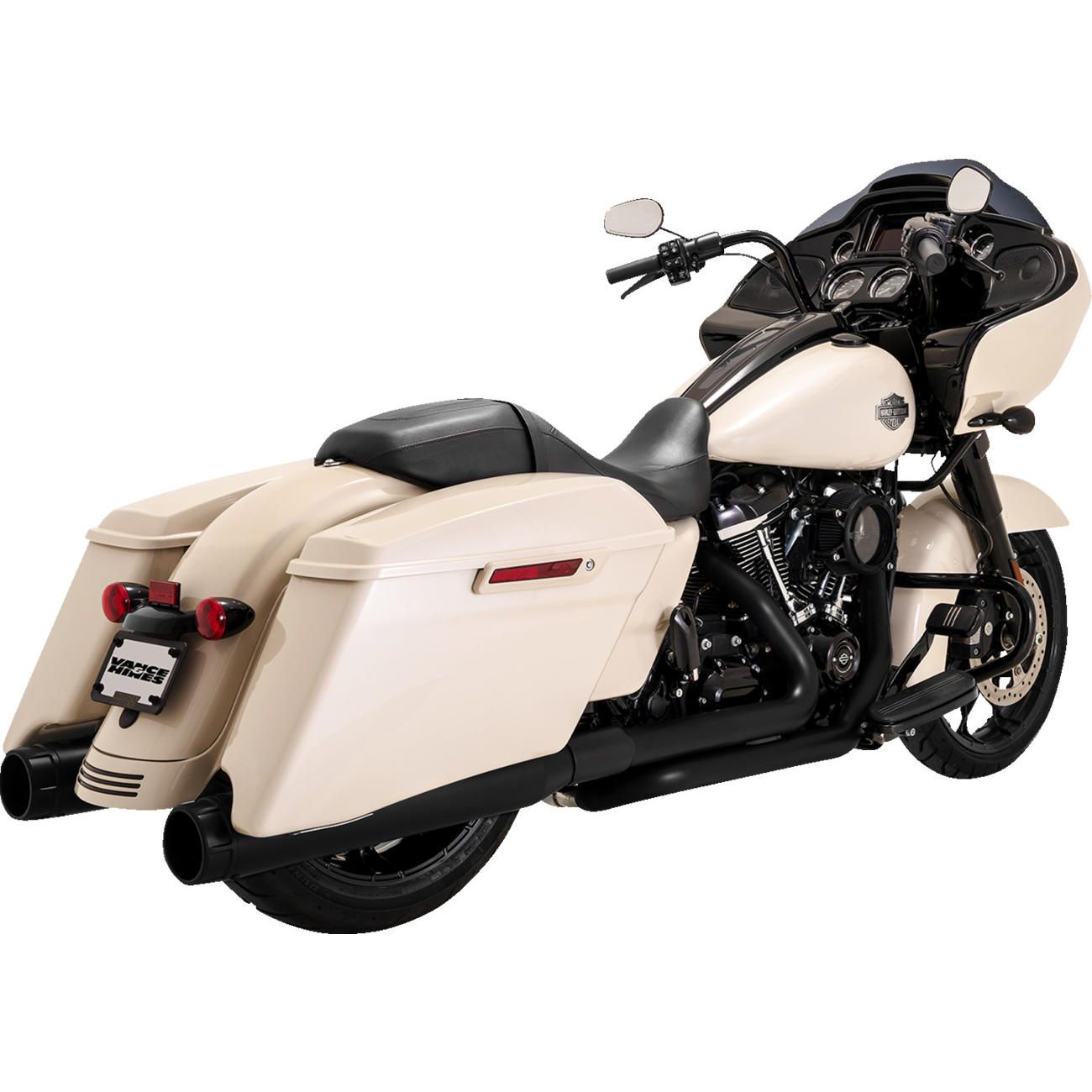 Vance and Hines Dresser Duals Head Pipes - Matte Black - 47351