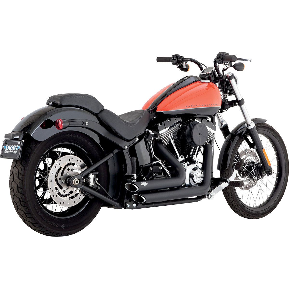 Vance and Hines Shortshots Staggered Exhaust Black - 47225 | FortNine