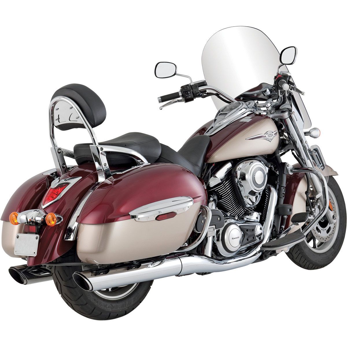 Vance and Hines Twin Slash Round Slip-On Muffler - 18371 | FortNine