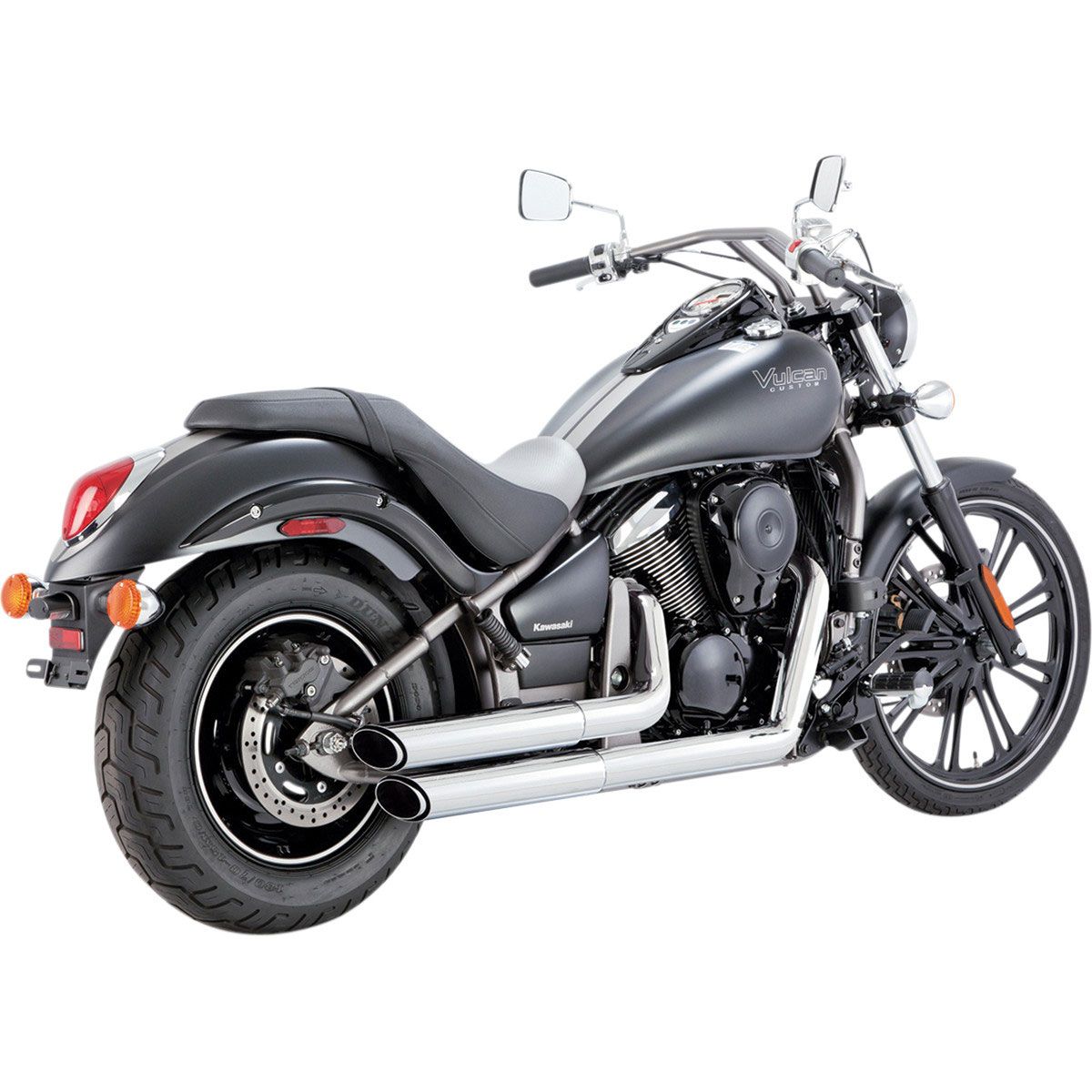 Vance and Hines Twin Slash Staggered Exhaust - 18397 | FortNine