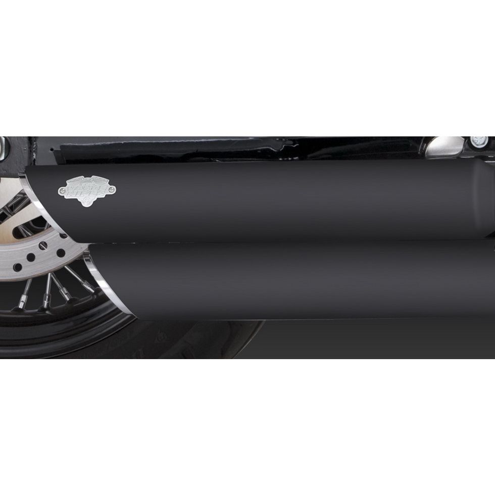Vance and Hines Round Twin Slash Slip-On Mufflers - 46845