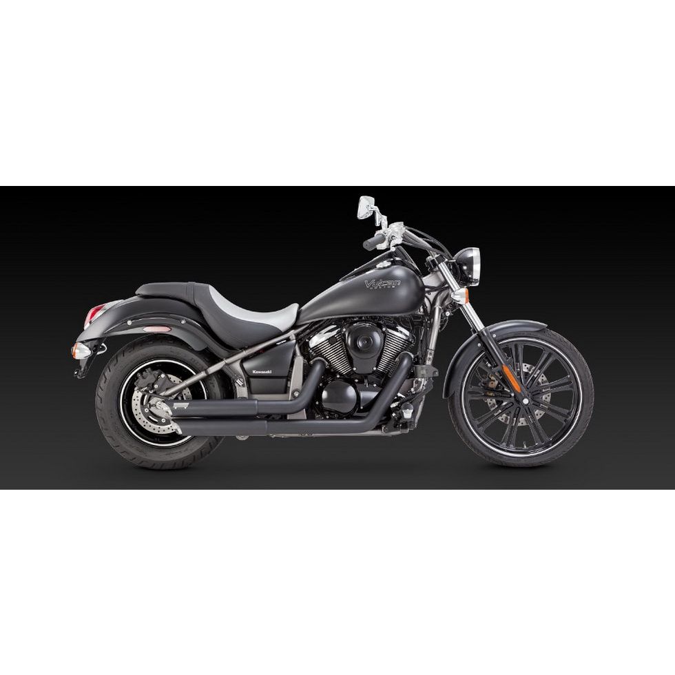 Vance and Hines Twin Slash Staggered Exhaust - 48397 | FortNine