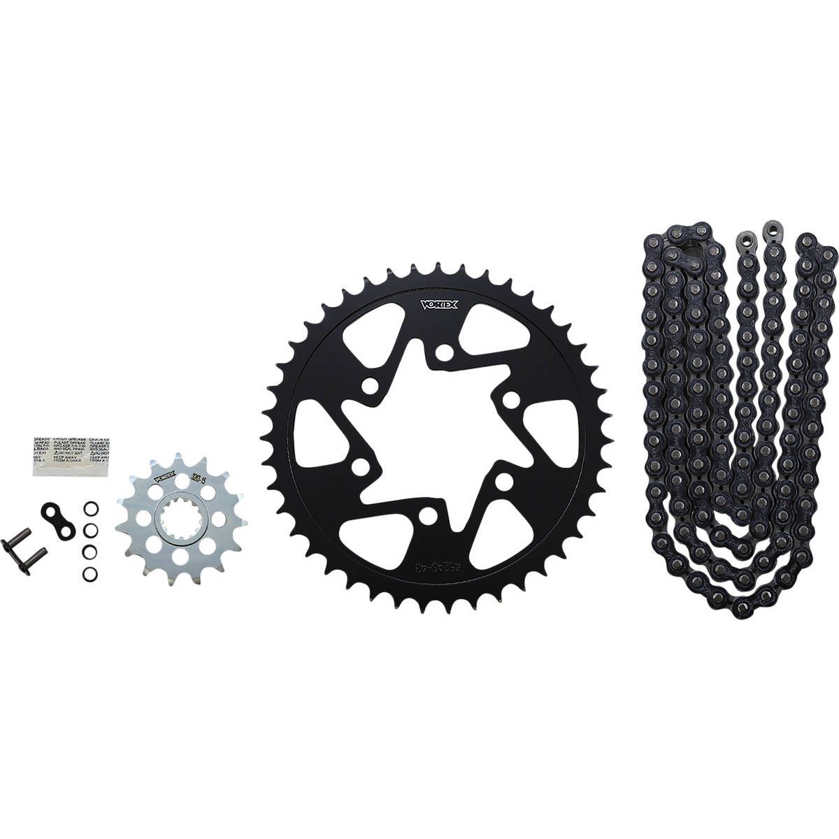 Vortex GFRS Go Fast 520 Chain and Sprocket Kit - Black - 520 SX3