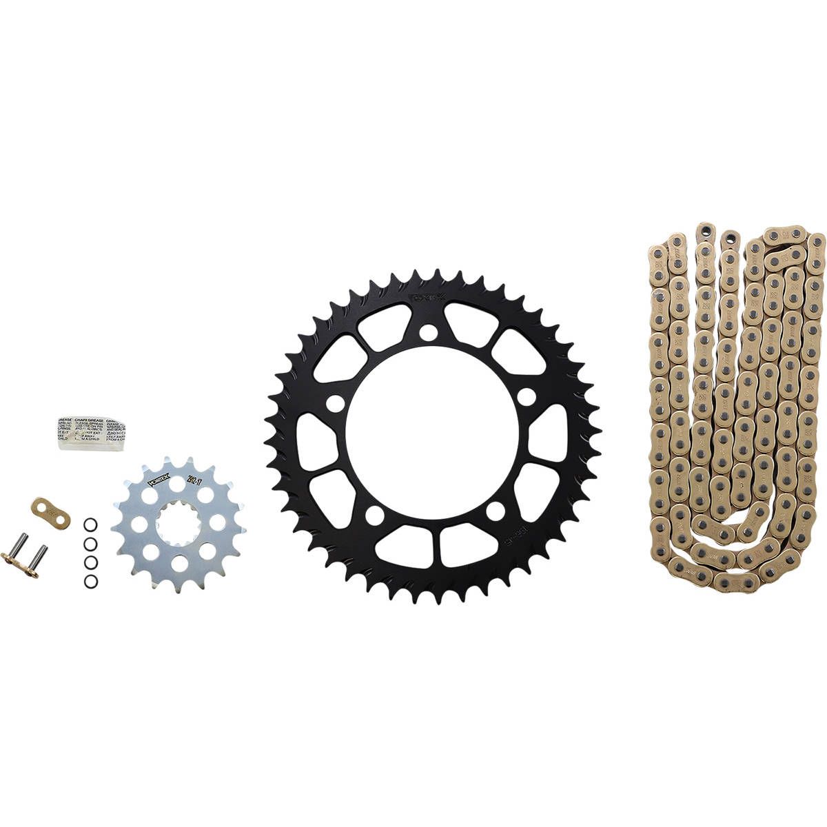 Vortex SSA Super Street Chain and Sprocket Kit - Gold - 525 RX3