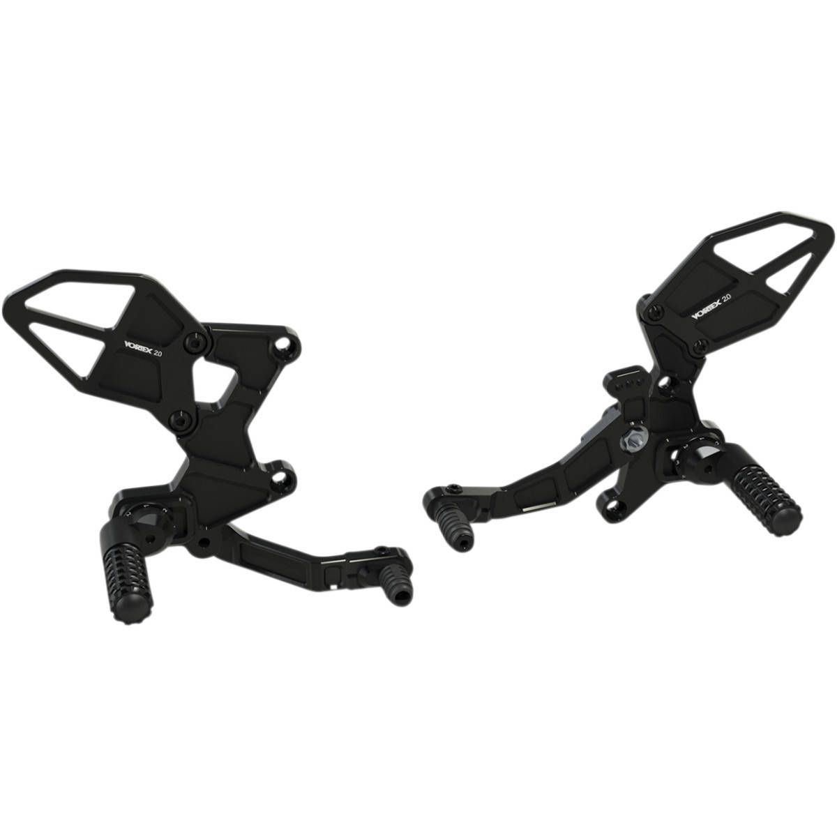 Vortex Adjustable Rearsets Black - RS433K | Kawasaki Ninja 400