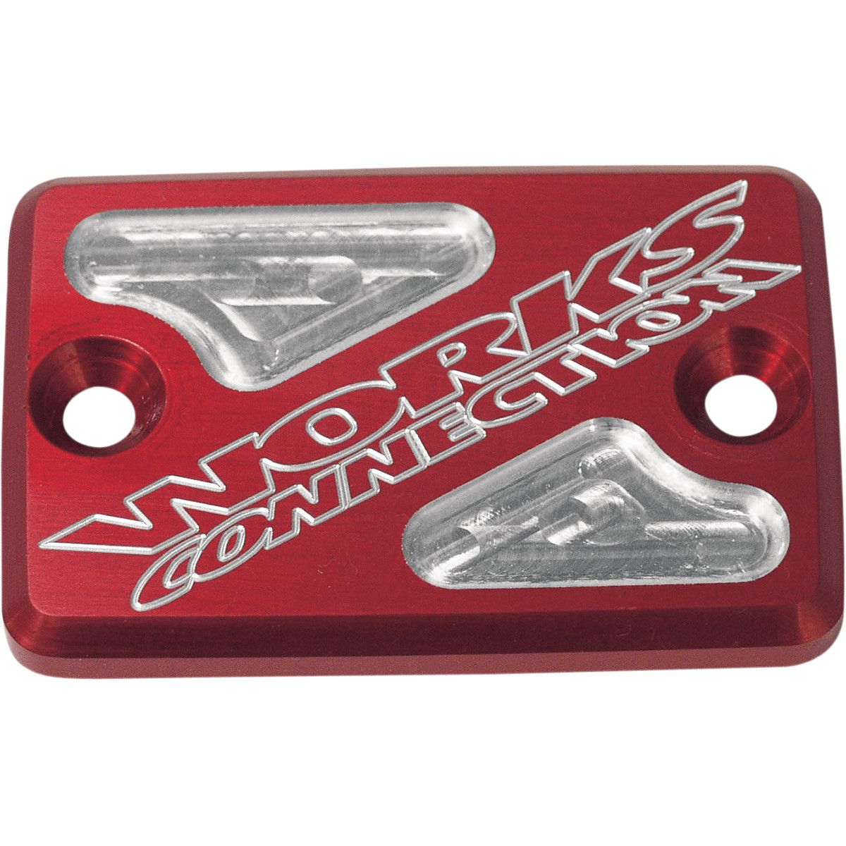 【NOśWEA　kurocap_Dlogo】 Works Connection Front Master Cylinder Cover Red - Front - 21-025