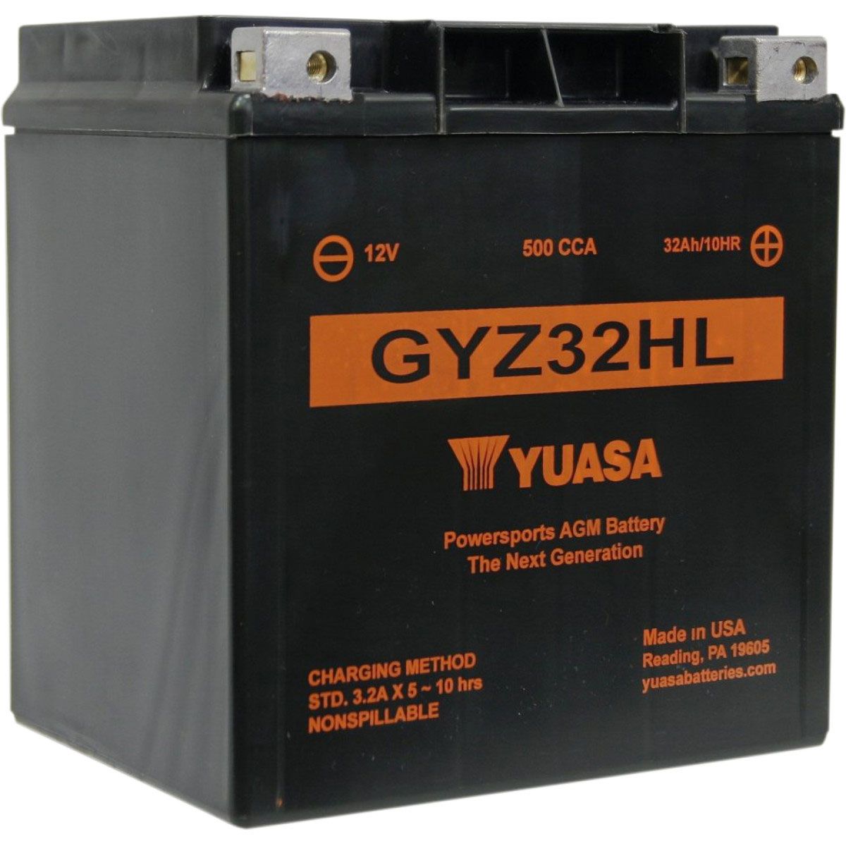 yuasa　 Yuasa GYZ High Performance Factory Activated AGM Battery GYZ32HL