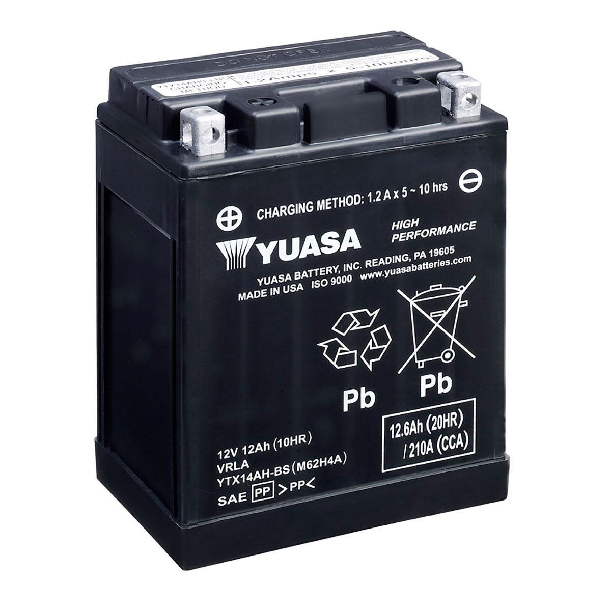 Yuasa High Performance Maintenance Free Battery - YUAM62H4A