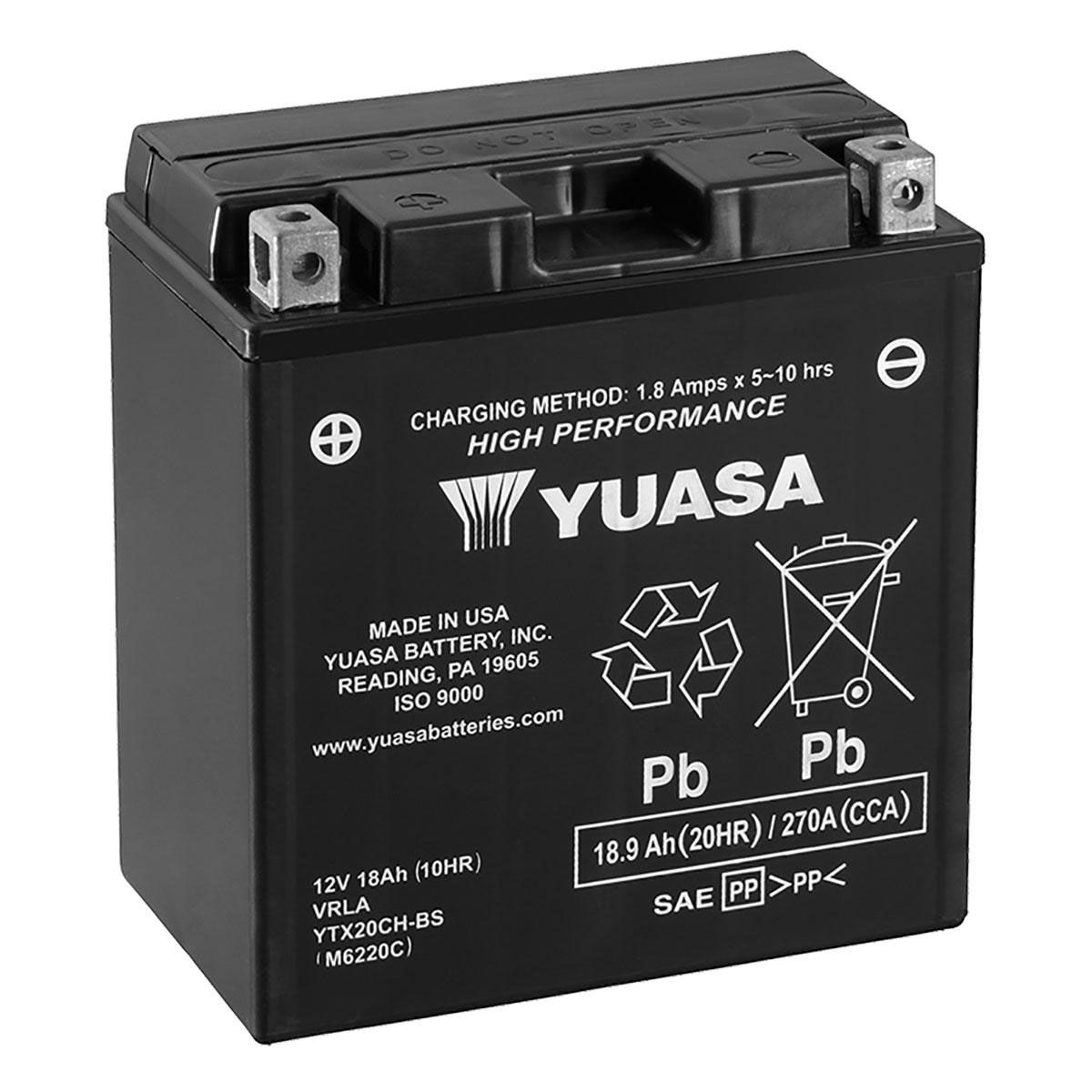 Yuasa High Performance Maintenance Free Battery - YUAM6220C