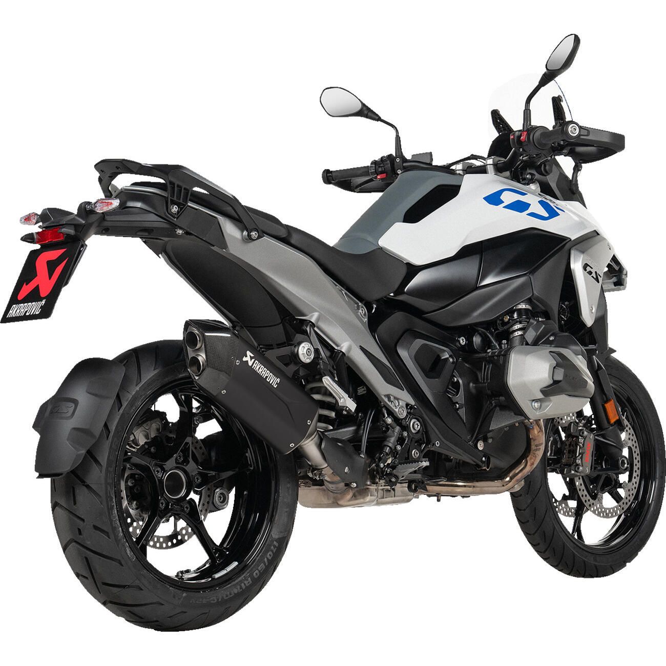Akrapovic  Motorrad デュアルマフラー R1300GS Akrapovic Slip-On Line Exhaust - Black Titanium Muffler - S-B13SO4