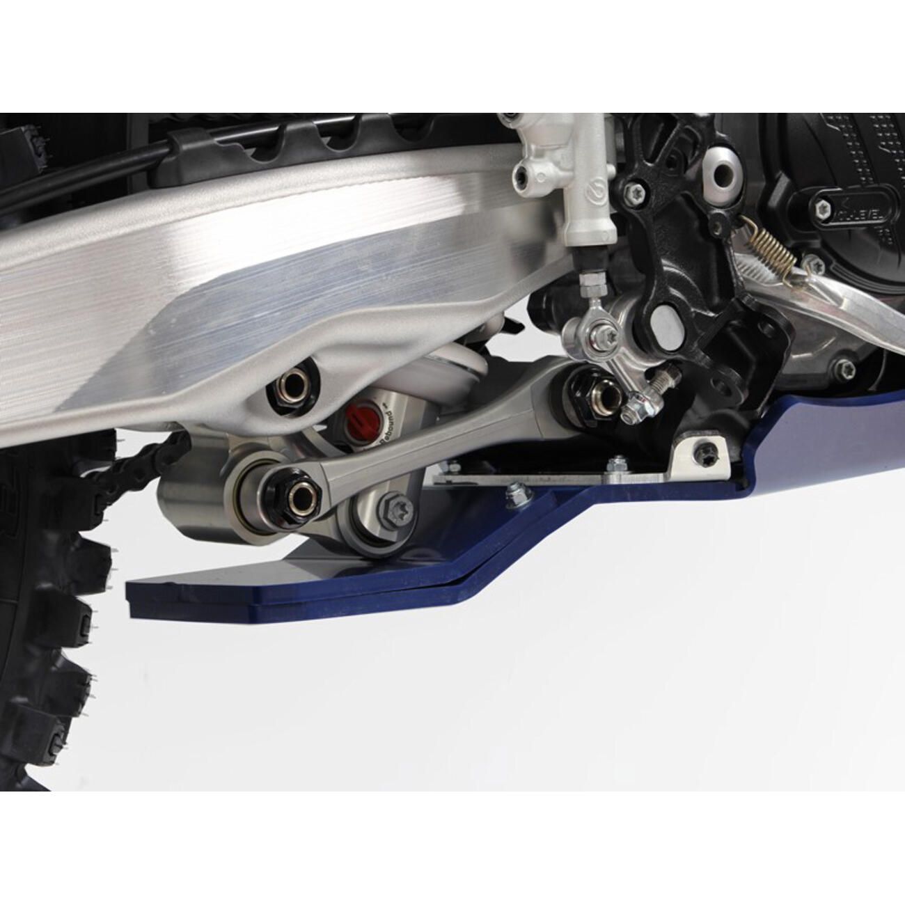 AXP Racing Xtrem Skid Plate - with Linkage Guard - Blue - AX1673