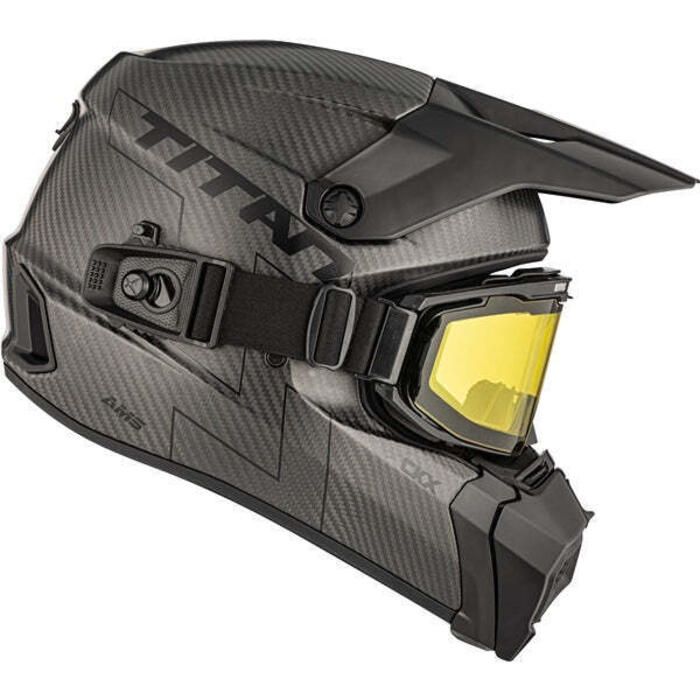 CKX Titan AMS Carbon Solid Snow Helmet with Dual Shield | FortNine