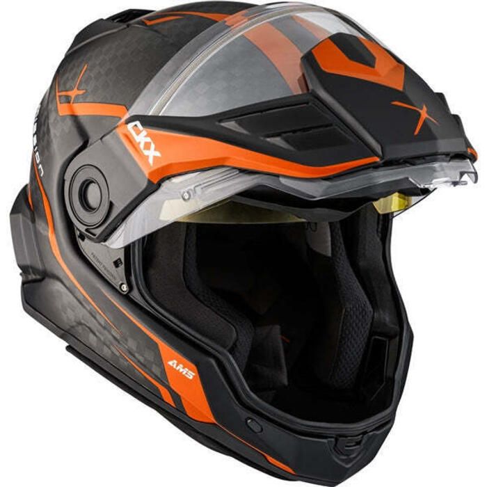 CKX Mission AMS Carbon Fury Snow Helmet with Electric Dual Shield