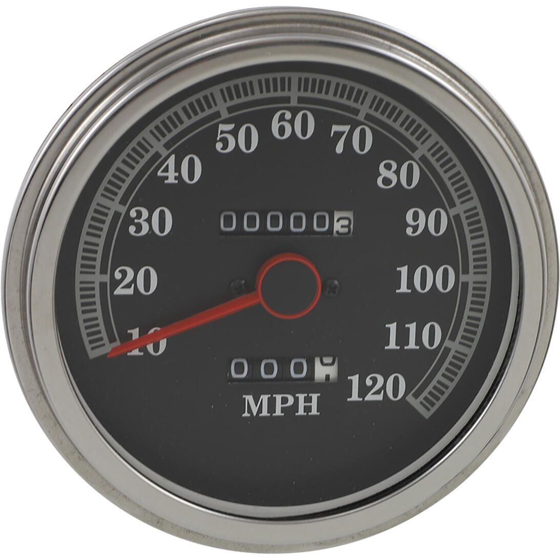 Drag Specialties 5in. Dash Mount Speedometer 2240:60 - 89-95 Face