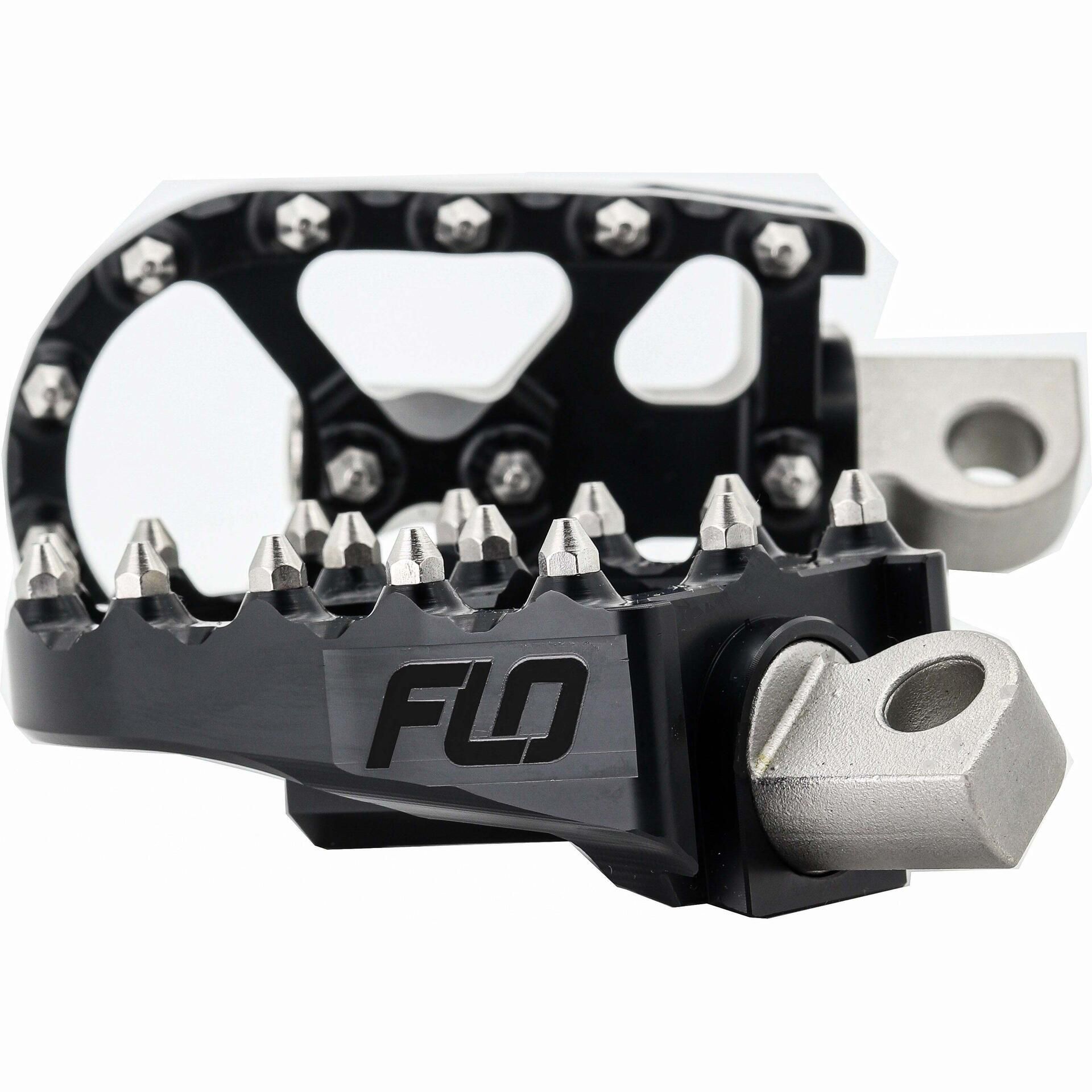 V2 MXスタイルフットペグ Flo Motorsports V2 MX Style Footpegs - Black - FPEG-800BLK | FortNine