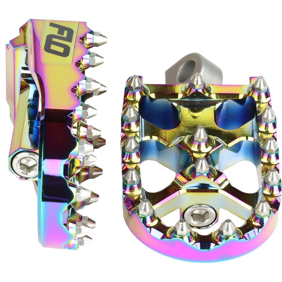 FLO Motorsports V2 MX ジェットフューエル Flo Motorsports V2 MX Style Footpegs - Jet Fuel - FPEG-800JET