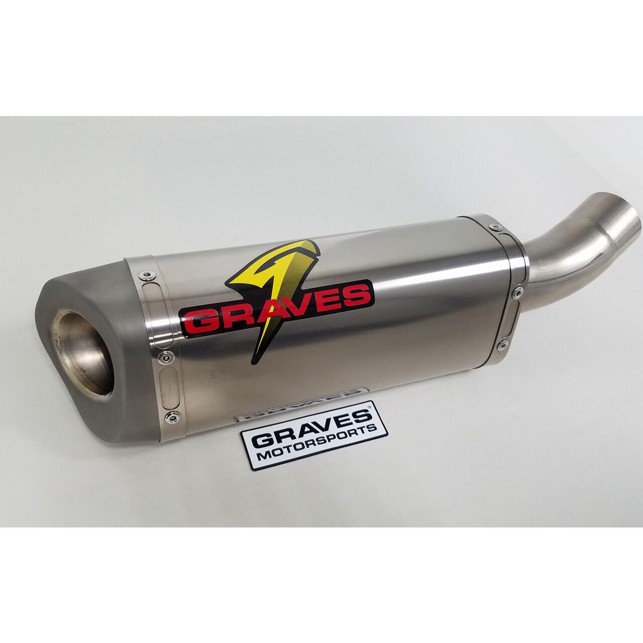 Graves Cat Back Slip-On Exhaust Muffler - Titanium/Titanium - EXK