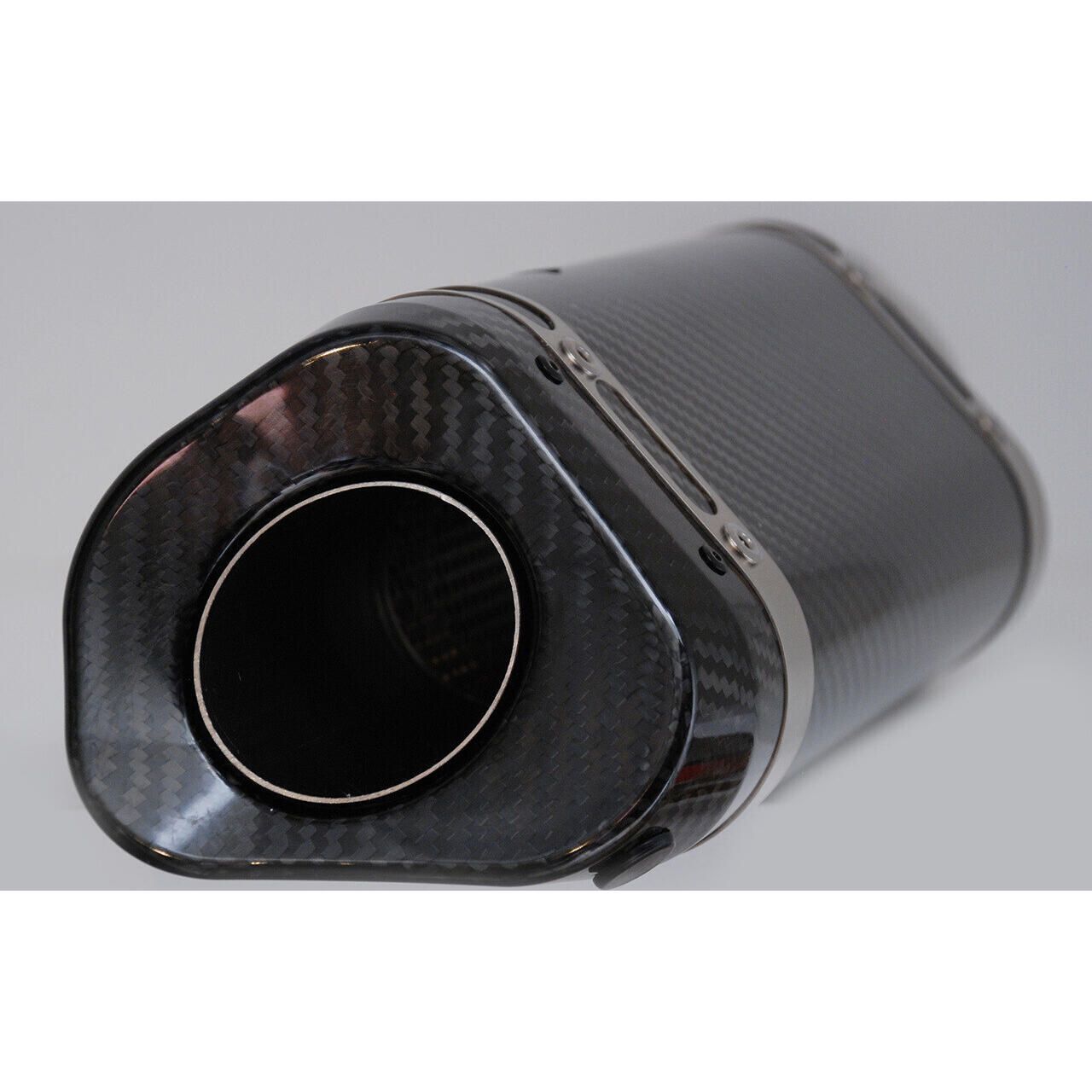 Graves Slip-On Exhaust Muffler - Carbon Fiber/Carbon Fiber - EXK