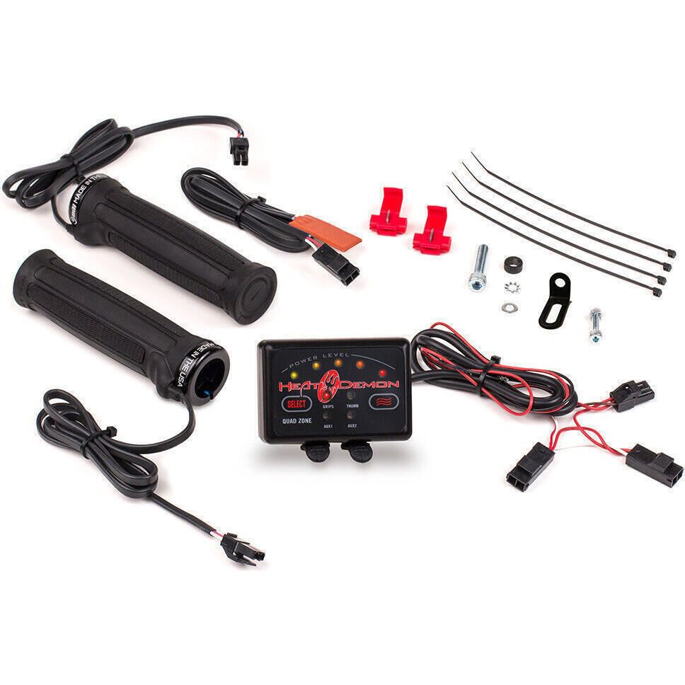 Heat Demon ATV/Snow Clamp-On Heated Grip Kit with 5-Level Dual