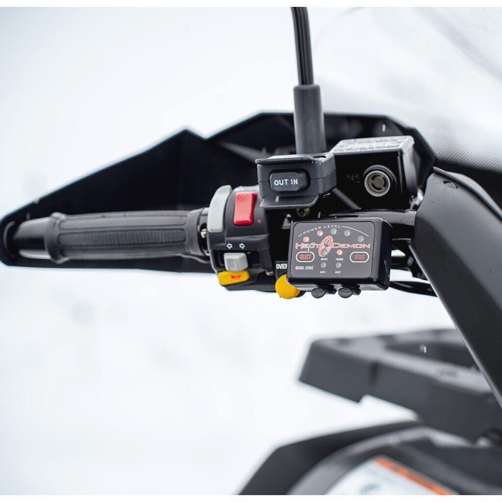 m♡ Heat Demon 215048 Quad Zone ATV Clamp-On Heated Grip Kit